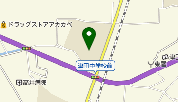 枚方市立津田中学校の地図画像