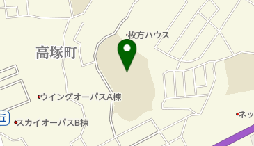 枚方市立枚方中学校の地図画像