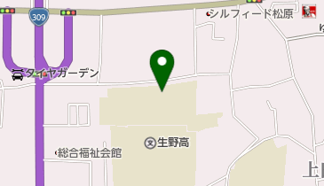 松原市立松原中学校の地図画像