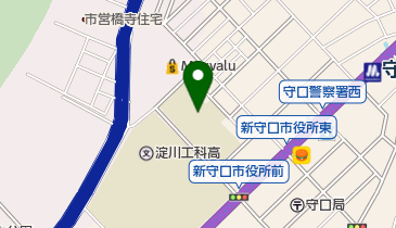 守口市立第一中学校の地図画像