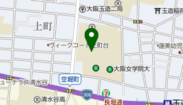 私立大阪女学院中学校の地図画像