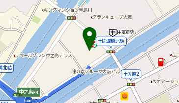 大阪市立中之島中学校の地図画像