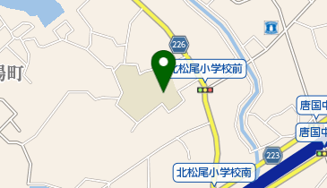 和泉市立北松尾小学校の地図画像