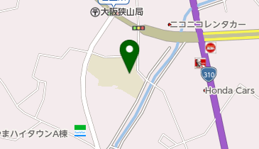 大阪狭山市立西小学校の地図画像