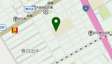 大阪市立春日出小学校の地図画像