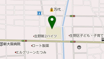 大阪市立北巽小学校の地図画像