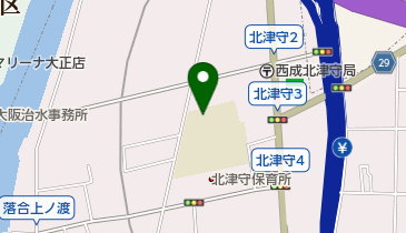 大阪市立北津守小学校の地図画像
