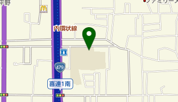 大阪市立喜連北小学校の地図画像