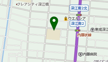 大阪市立深江小学校の地図画像