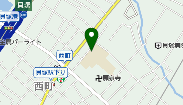 貝塚市立北小学校の地図画像