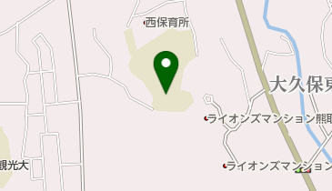 熊取町立西小学校の地図画像