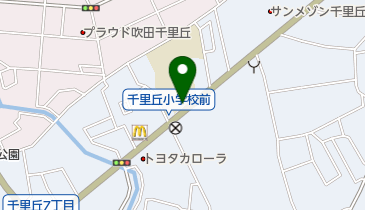 摂津市立千里丘小学校の地図画像