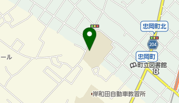 忠岡町立忠岡小学校の地図画像