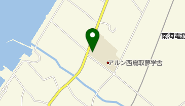 阪南市立西鳥取小学校の地図画像