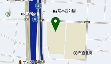 東大阪市立意岐部東小学校の地図画像