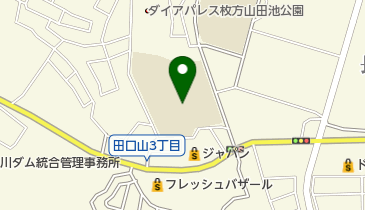 枚方市立田口山小学校の地図画像