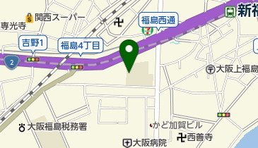 大阪市立福島小学校の地図画像