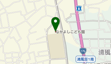 池田市立なかよしこども園の地図画像