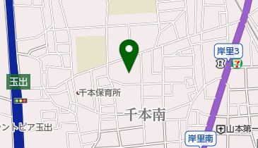 岸の里幼稚園の地図画像