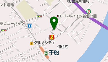 佃幼稚園の地図画像