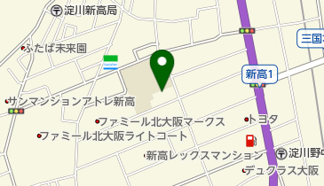 大阪市立新高幼稚園の地図画像