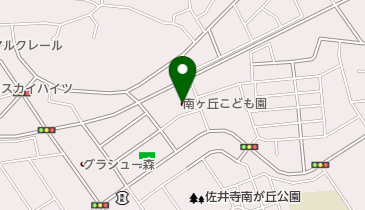 認定こども園南ヶ丘こども園の地図画像
