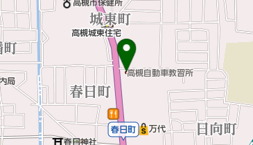 高槻自動車教習所の地図画像