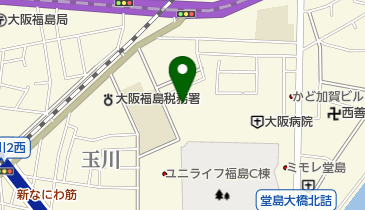 大阪病院附属看護専門学校の地図画像