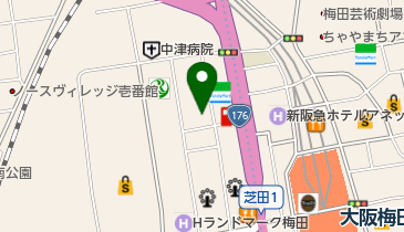 大阪総合デザイン専門学校本館の地図画像