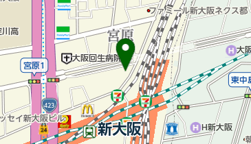 大阪保健福祉専門学校の地図画像