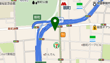 AST Collage関西医科専門学校の地図画像