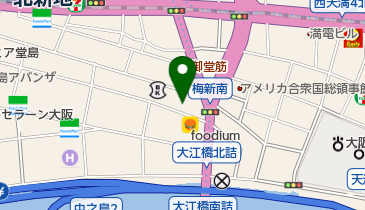 大阪調理製菓専門学校ecole UMEDAの地図画像