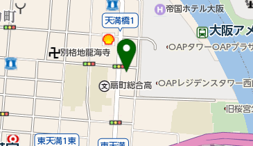 大阪アニメ・声優&eスポーツ専門学校の地図画像