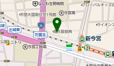 小出美容専門学校大阪校の地図画像