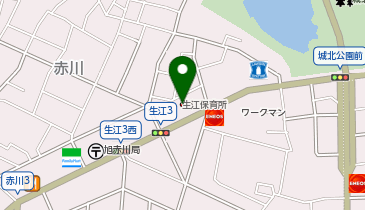 大阪市立生江保育所の地図画像