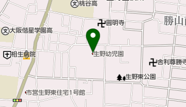 生野幼児園の地図画像