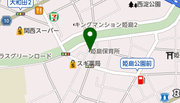 大阪市立姫島保育所の地図画像