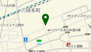 大阪市立木川第1保育所の地図画像