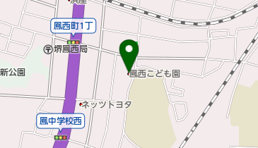 鳳西こども園の地図画像