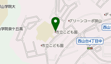 大阪狭山市立こども園の地図画像