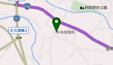 熊取町立中央保育所の地図画像