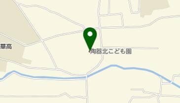 陶器北こども園の地図画像