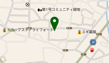 なないろこども園分園の地図画像