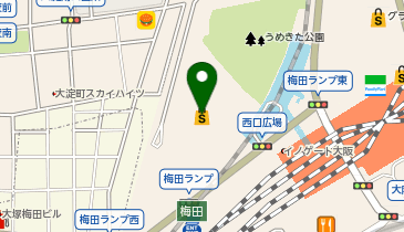 にじいろ保育園うめきたの地図画像