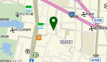 夕陽丘予備校の地図画像