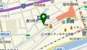 ECC受験館京橋校の地図画像