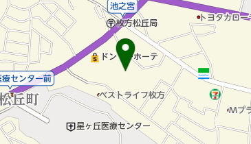 毎日ハウジング枚方住宅展示場の地図画像