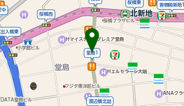 ドージマ地下センターの地図画像