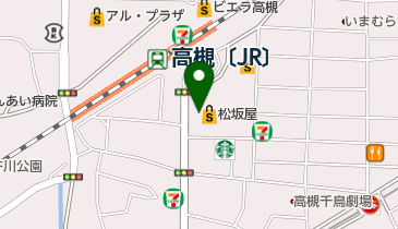 松坂屋高槻店の地図画像