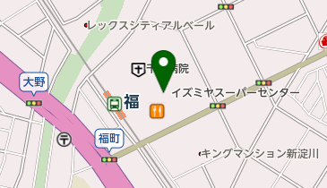 イズミヤスーパーセンター福町店の地図画像